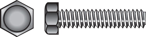 HILLMAN 1/4 in. D X 6 in. L Zinc Plated Steel Hex Tap Bolt 100 pk