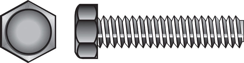 HILLMAN 5/16 in. D X 5 in. L Zinc Plated Steel Hex Tap Bolt 50 pk