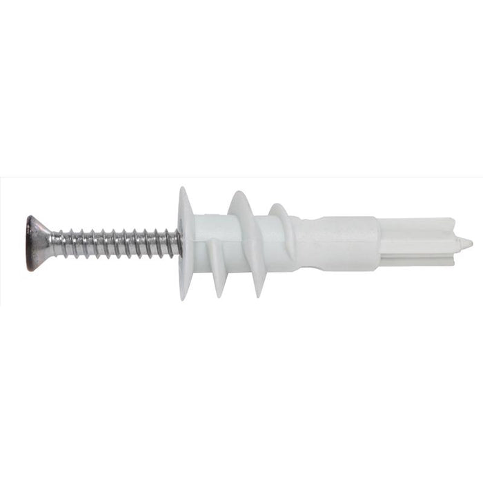 HILLMAN .164 in. D X 1.5 in. L Plastic Flat Head Drywall Anchor 10 pc
