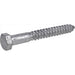 HILLMAN 1/2 in. X 4 in. L Hex Hot Dipped Galvanized Steel Lag Screw 25 pk