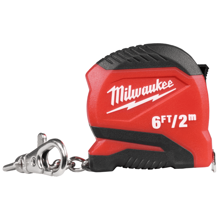 Milwaukee 6ft/2m Keychain Tape Measure