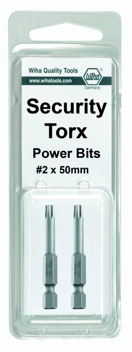 Security Torx Power Bit T9s x 50mm (2 Bit Pack)