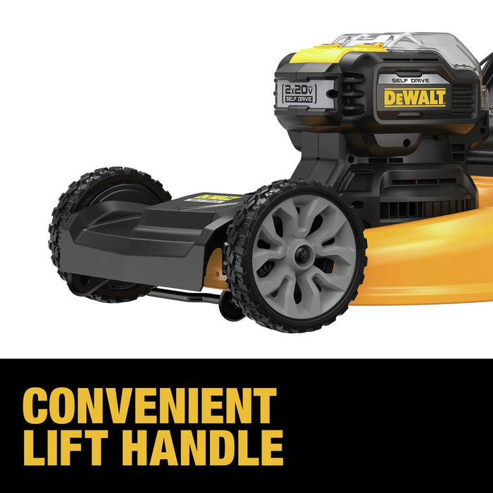 DEWALT 20V MAX* Lawn Mower, Cordless, 21.5in., FWD Self-Propelled, Brushless with Battery & Charger (DCMWSP244U2)