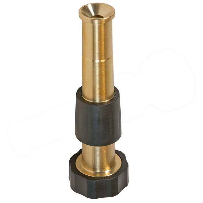 AquaPlumb BN5 5-Inch Adjustable Brass Hose Nozzle with Rubber Grip