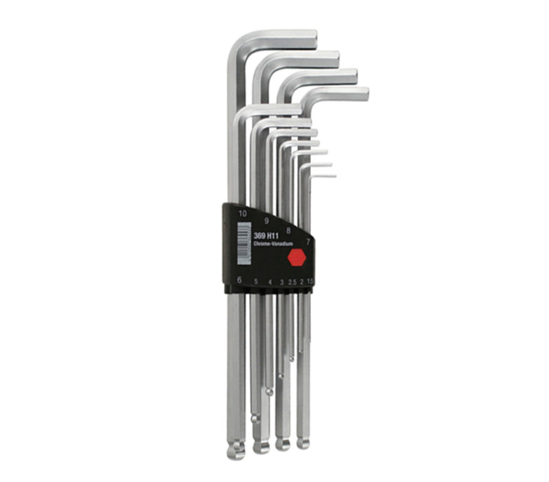 WIHA 66998 Ball End Hex L-Key with Holder, 11-Piece