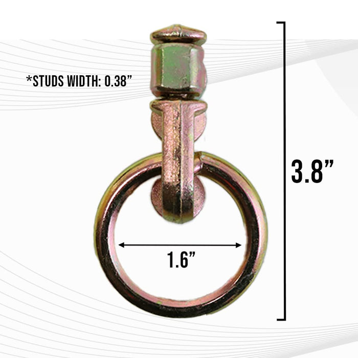 Boxer - 10 Pack - L Track Fitting Double Stud O Ring – L Track Accessory 5,000lbs