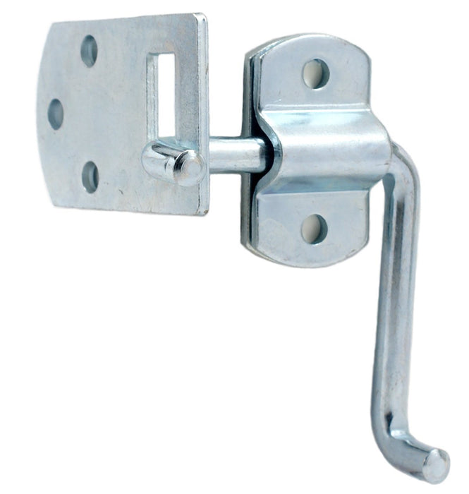 Pkg of (2) Corner Gate Latch Sets for Stake Body Gates - Clear Zinc