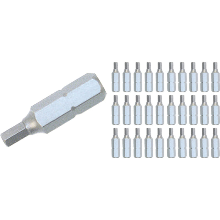 Hex Contractor Insert Bit 5.0mm 30Pc