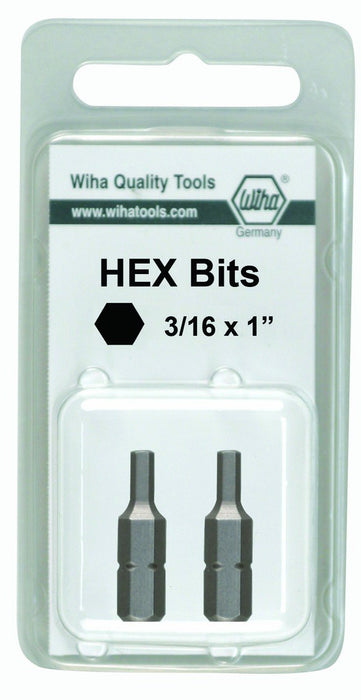 Hex Inch Insert Bit 3/32 x 25mm (2 Bit Pack)