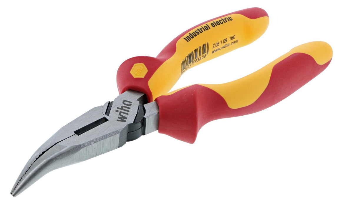 Insulated Bent Nose Pliers 6.3"