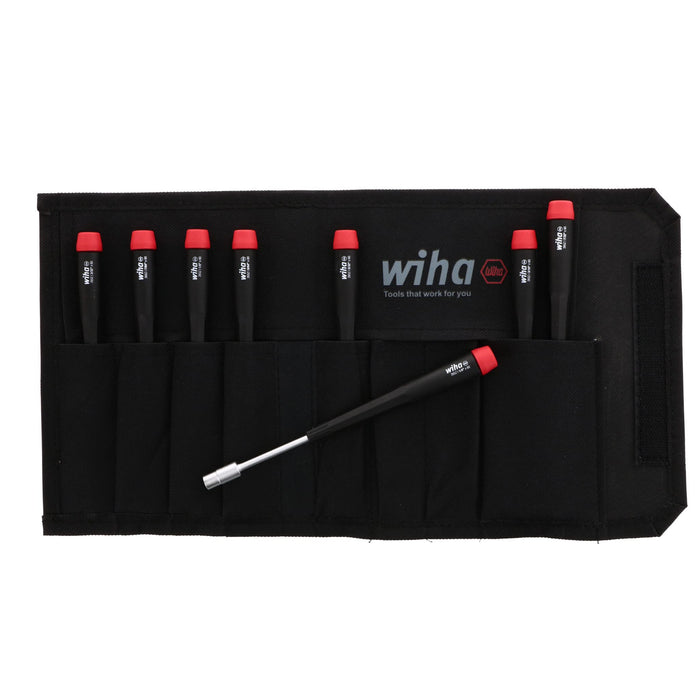 Wiha 26599 Nut Driver Set, Inch In Canvas Pouch, 8 Piece