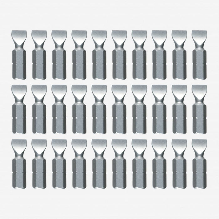 Wiha Slotted Contractor Insert Bit 6.0mm 30Pc