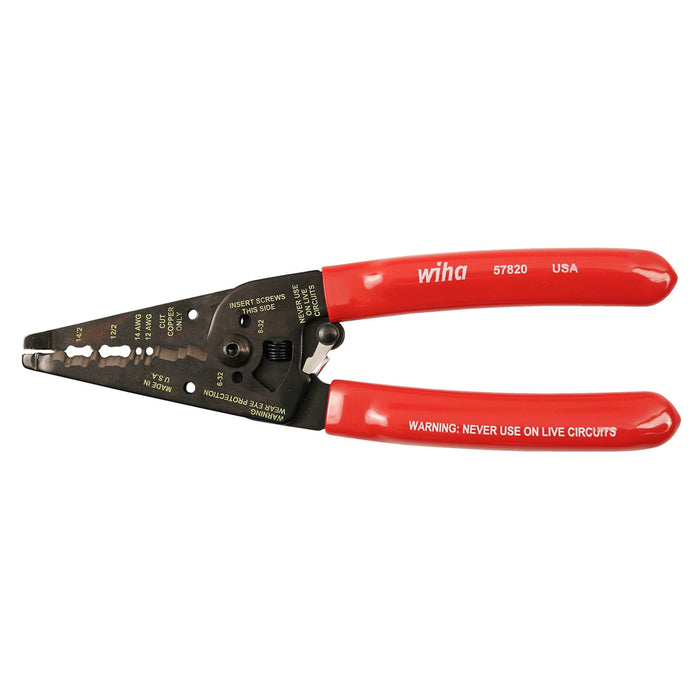 Wiha Classic Grip Wire Strippers Dual NM-B Cable 7.75"
