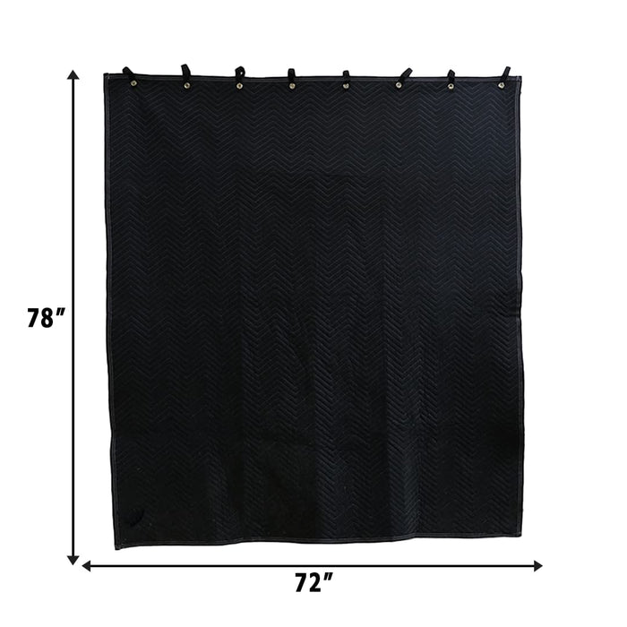 BoxerTools Studio Grommeted Sound Dampening Blanket 72 in. x 78 in. Light Blocker, Acoustic Blanket, Wall Hanging, Sound Reducing, Large Size, 4 Pack