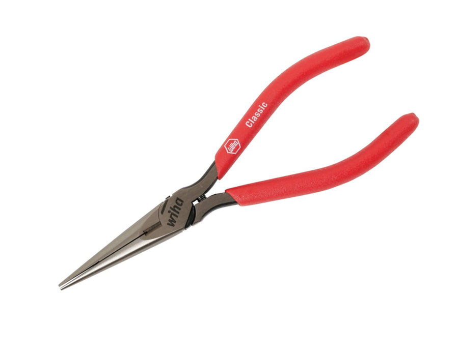Wiha CLASSIC GRIP LONG NOSE PLIERS WITH SPRING 6.3"