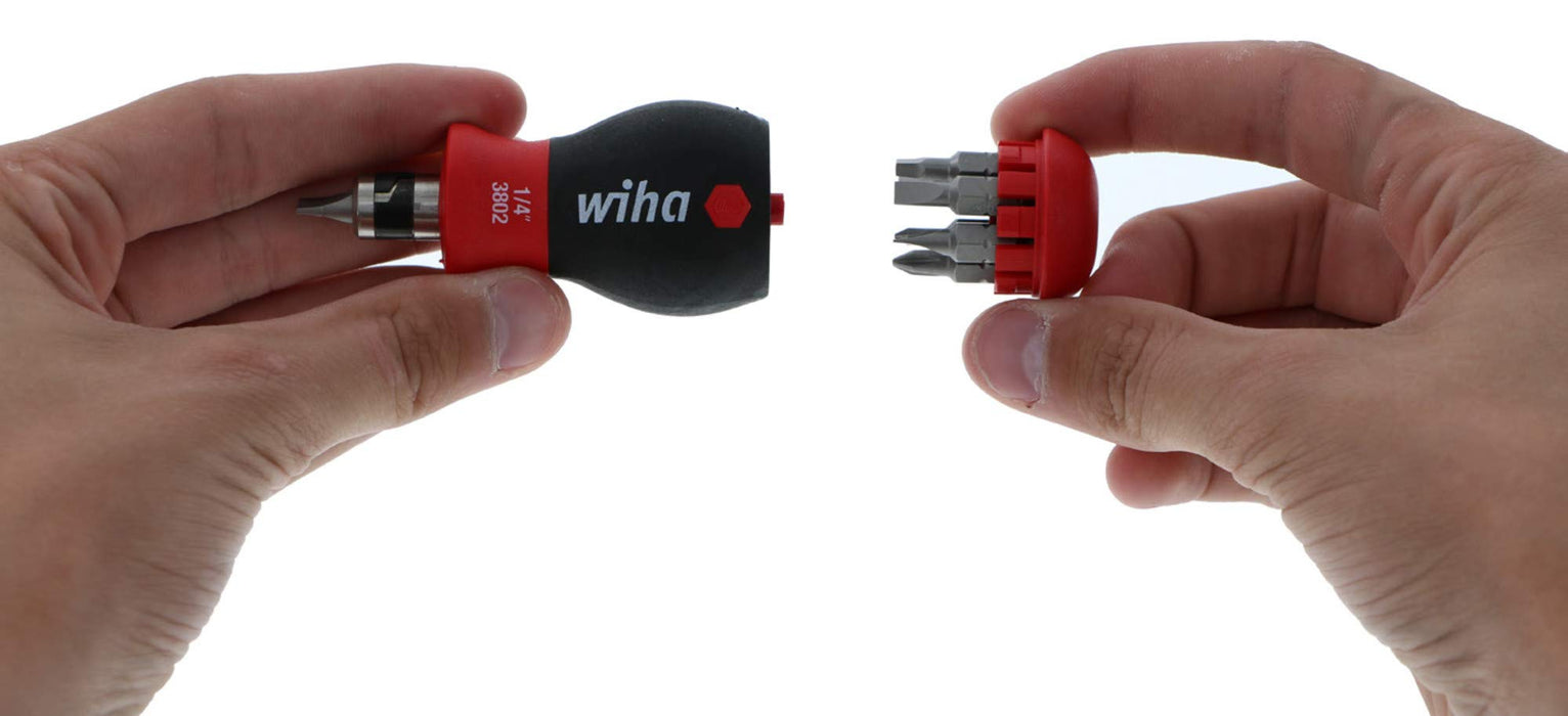 Wiha 8 Pc in One SoftFinish Stubby Multi-Bit Driver