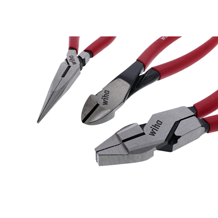 Wiha 3 Piece Classic Grip Pliers And Cutters Set