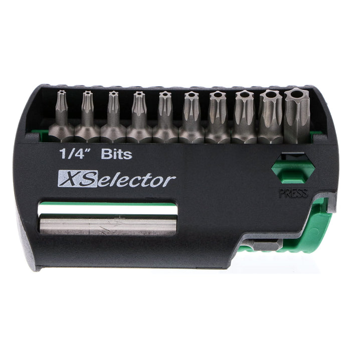 Wiha 79447 X-Selector Bit Set with Tamper Resistant Torx Bits and Quick Release Holder