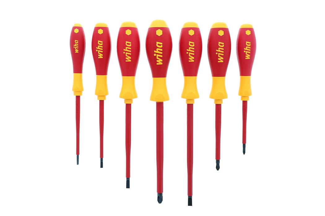 Wiha (WIHAA) Wiha 32099 Long Reach 1000-Volt VDE Insulated Screwdriver Set 7-Piece Slotted and Phillips