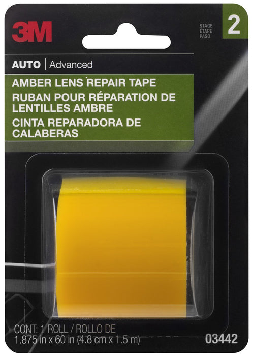 3M Amber Lens Repair Tape, 03442, 1.875 in x 60 in