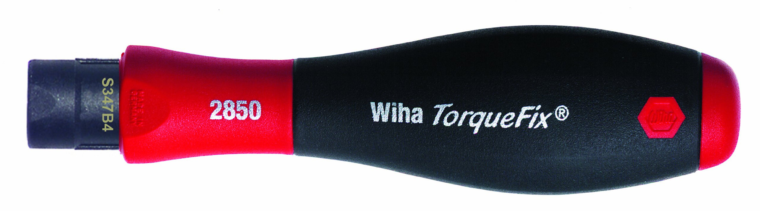 Wiha 28507 TorqueFix Handle With SoftFinish, Torque Pre Set 10 in-lbs