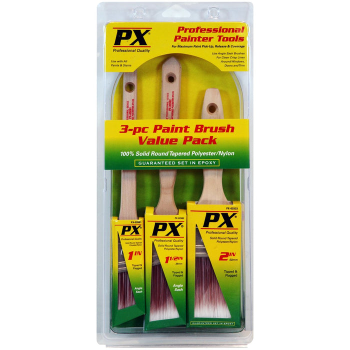 PXpro PX02574 182900 Paint Brushes, Brown