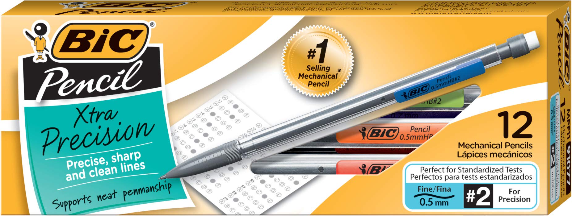 BIC(R) Mechanical Pencils, 0.5 mm, Pack Of 12