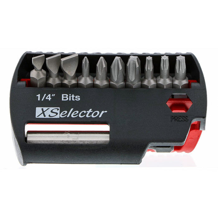 Wiha 79443 X-Selector Bit Set With Slotted, Phillips, Torx Bits and Quick Release Holder