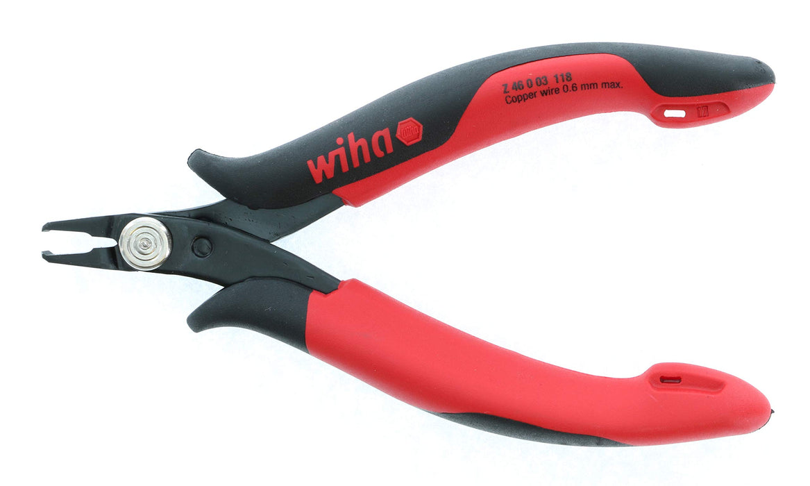 Wiha 56830 Electronic Narrow 30° Front Cutter, Long Nose Pliers, 4.5-Inch