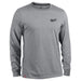 TEE SHIRT WRK GRY LS XXL