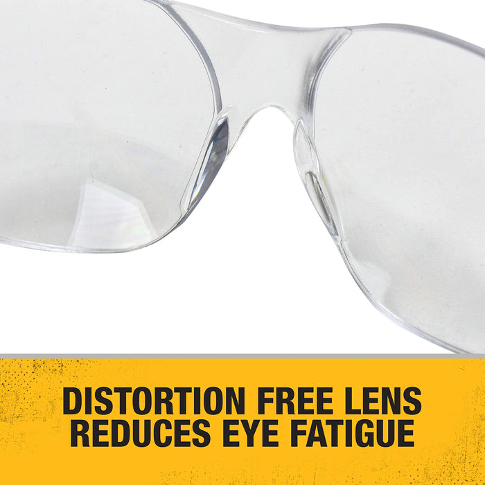 Dewalt DPG54-1D Protector Clear High Performance Lightweight Protective Safety Glasses with Wraparound Frame