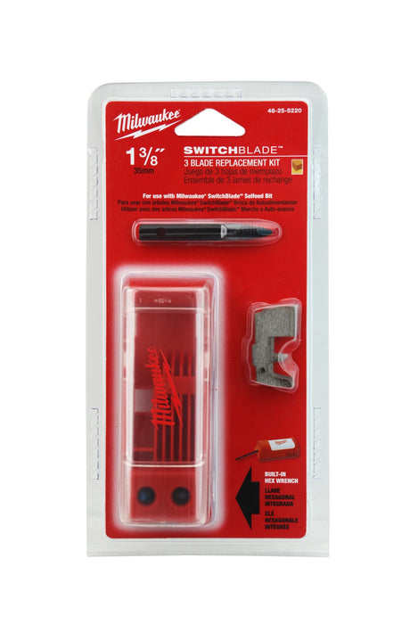Milwaukee 48-25-5220 1-3/8-Inch Switchblade 3 Blade Replacement Kit