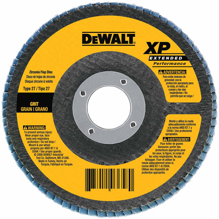 DEWALT DW8341 7-Inch by 5/8-Inch-11 24g Type 29 HP Flap Disc