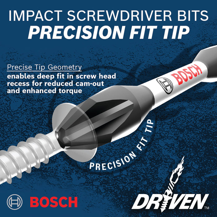 BOSCH ITDT25215 15 pc. Driven 2 in. Impact Torx� #25 Power Bits