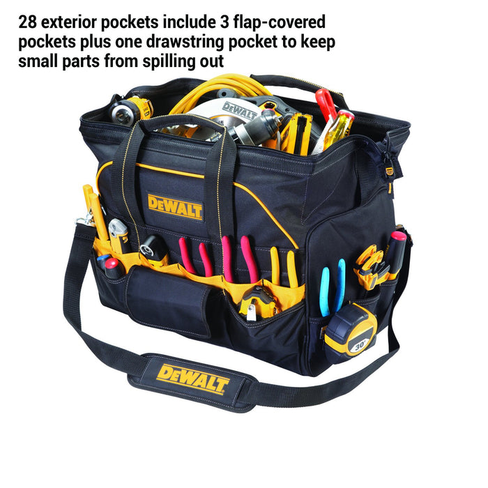 DEWALT DG5553 Tool Bag, 18 in. 28 Pocket, Multicolor, ‎Pack of 1