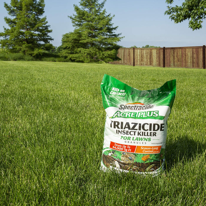 Spectracide Triazicide Acre Plus Insect Killer Granules For Lawns, Protects Lawns, Vegetables, Fruit & Nut Trees, Roses, Flowers, Trees & Shrubs