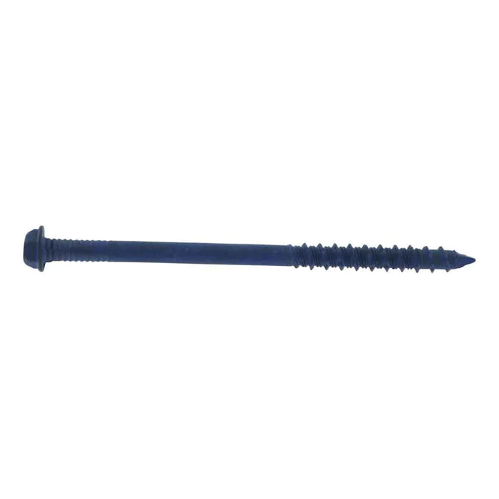 Tapcon 3/16-inch x 3-1/4-inch Climaseal Blue Slotted Hex Head Concrete Screw Anchors With Drill Bit - 100 pcs