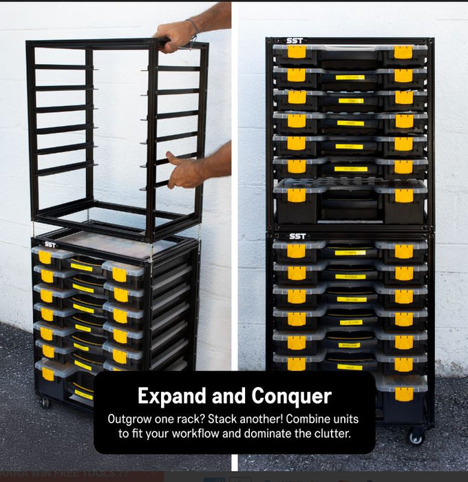 SST036-950x425  Parts Bin Organizer (950mm , 14 Bin)
