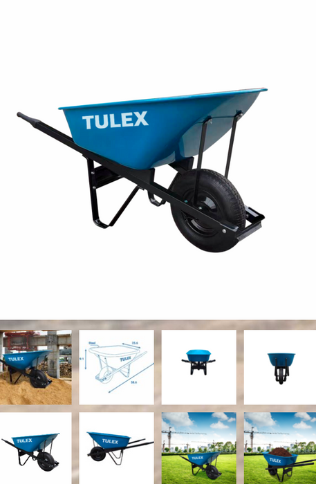 TULEX 6 cu ft STEEL WHEELBARROW 1111