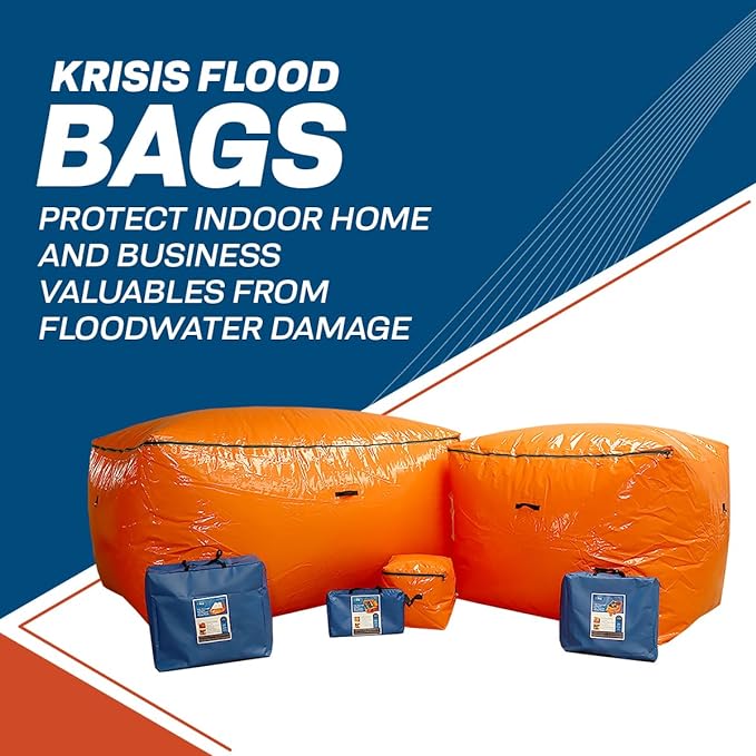 Krisis Flood Protection Bag Orange - Standard/Medium - 59 x 79.7 x 59 Deployed