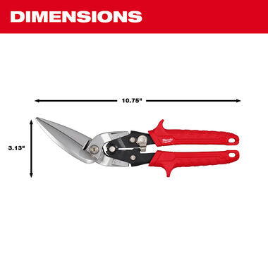 Milwaukee Left Offset Long Cut Aviation Snips  48-22-4568