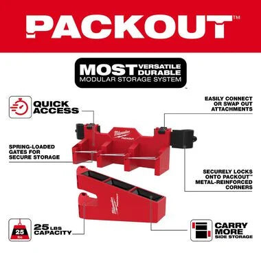 Milwaukee PACKOUT Tool Box Long Tool Holder Attachment 48-22-8607