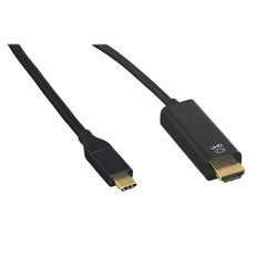 USB-C High Definition Video Cable, USB-C from device to HDMI 4K on TV, 3 foot