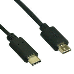 USB 2.0 Type C Male to Micro B Male Cable - 480mb - 6ft