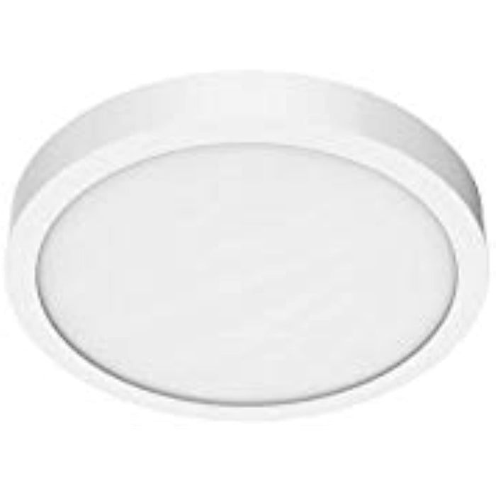 Panel Light 9 in. Round 3000K 1200 Lumen 19-Watt Architectural White Housing Integrated LED Flush Mount