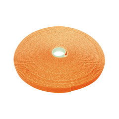 Hook and Loop Tape, 3/4 inch Wide, Orange, 50ft Roll