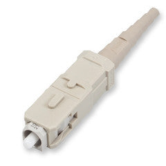 Corning 95-000-40 Unicam Standard-performance Connector, SC, 62.5/125 um Multimode (OM1), Ceramic Ferrule, Single Pack, Beige Housing, Beige Boot