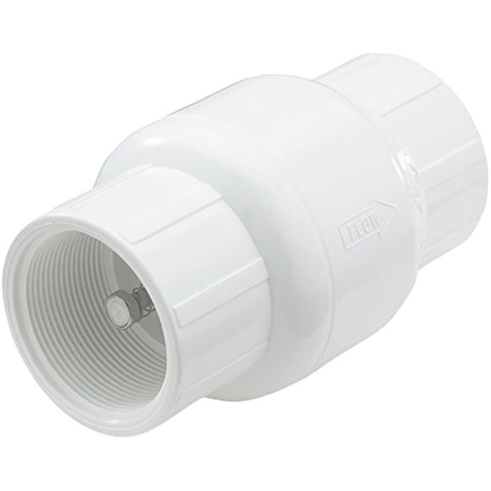 NDS 1001-20 2" PVC F by F 7" Length Spring Check Valve