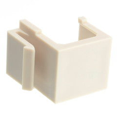 Keystone Insert, White, RCA Female Coupler (Green RCA)