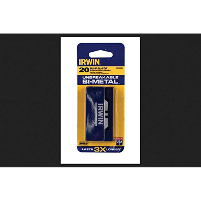 IRWIN Tools Blue Blade Bi-Metal Utility Blade, 20-Pack (2084200)